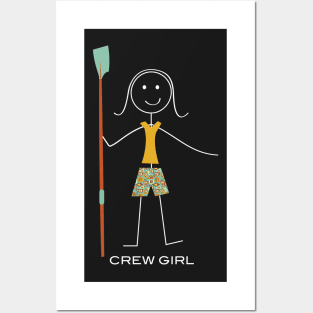 Funny Womens Crew Rowing Posters and Art